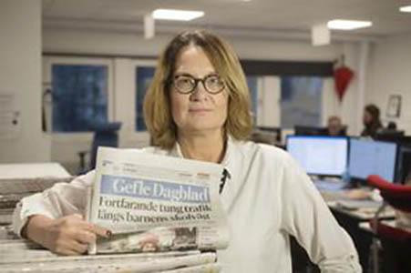 Frukostmöte: Tidningens roll och framtid.