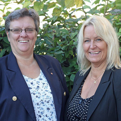 Carina Källberg och Veronica Stjärnström utvecklar AssistansPartner AB.