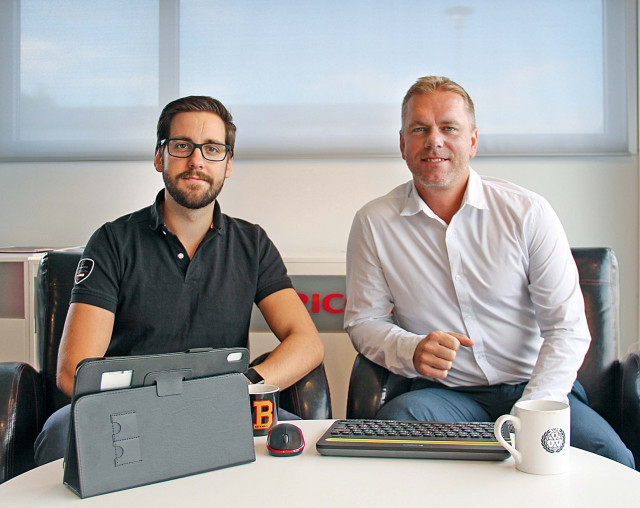 Tommie Blomstedt och Niklas Grandien på Xelent Office Gävle.