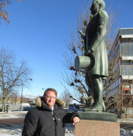 Lars Beckman och förebild i Gävle på många sätt, Per Murén – både som företagare och riksdagsman